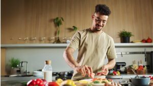 man-making-plant-based-meal